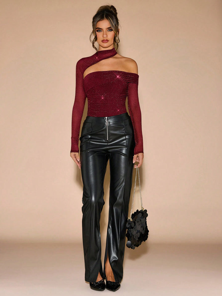 Body, SHEIN, burgundi