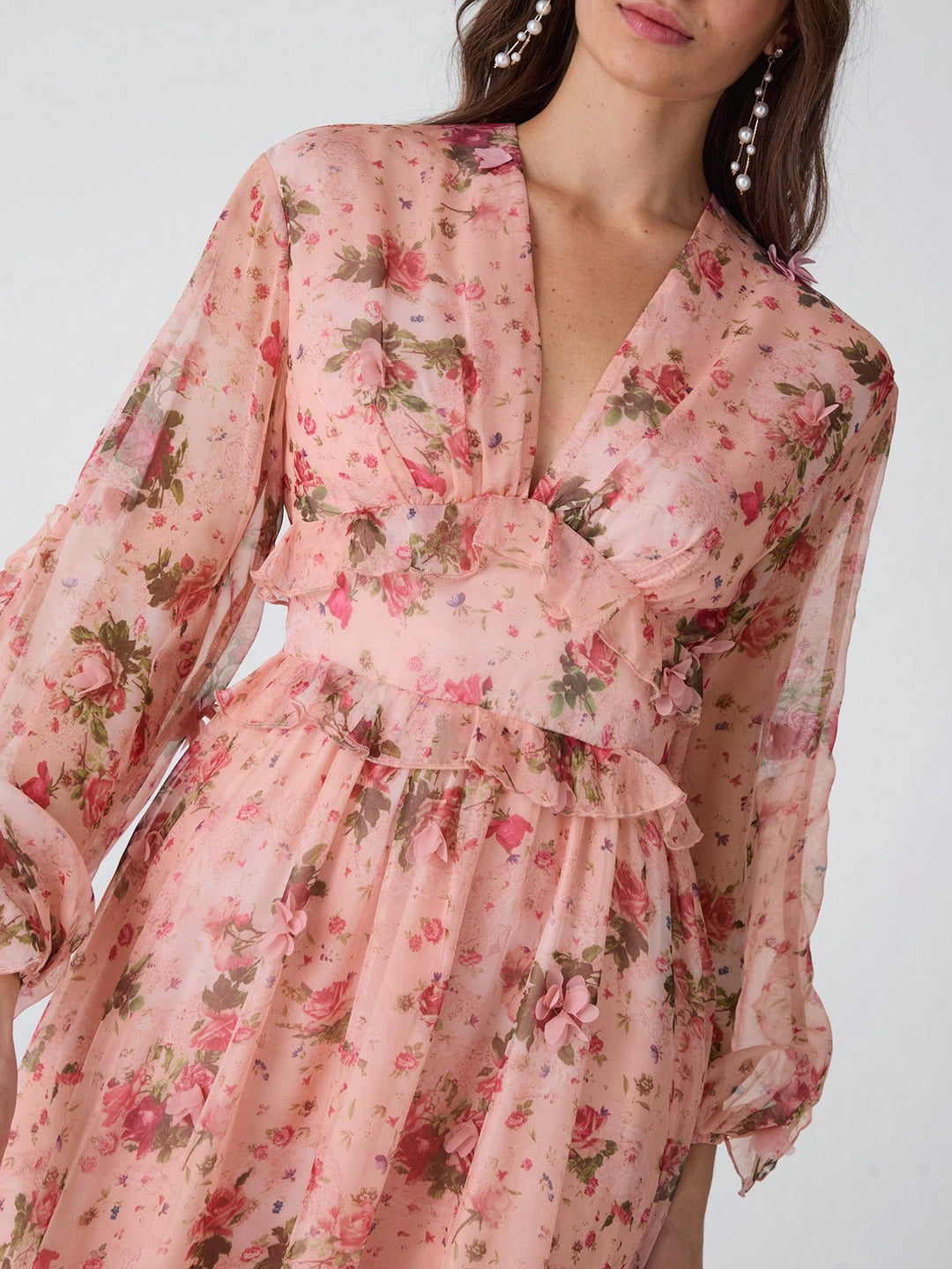 Rochie maxi Shein, mix culori