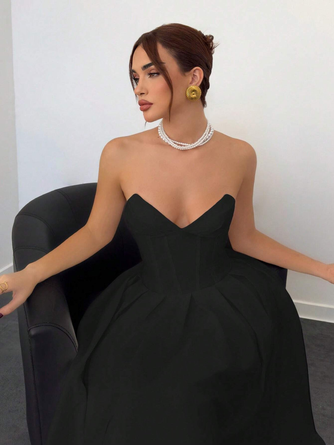Rochie midi SHEIN, negru