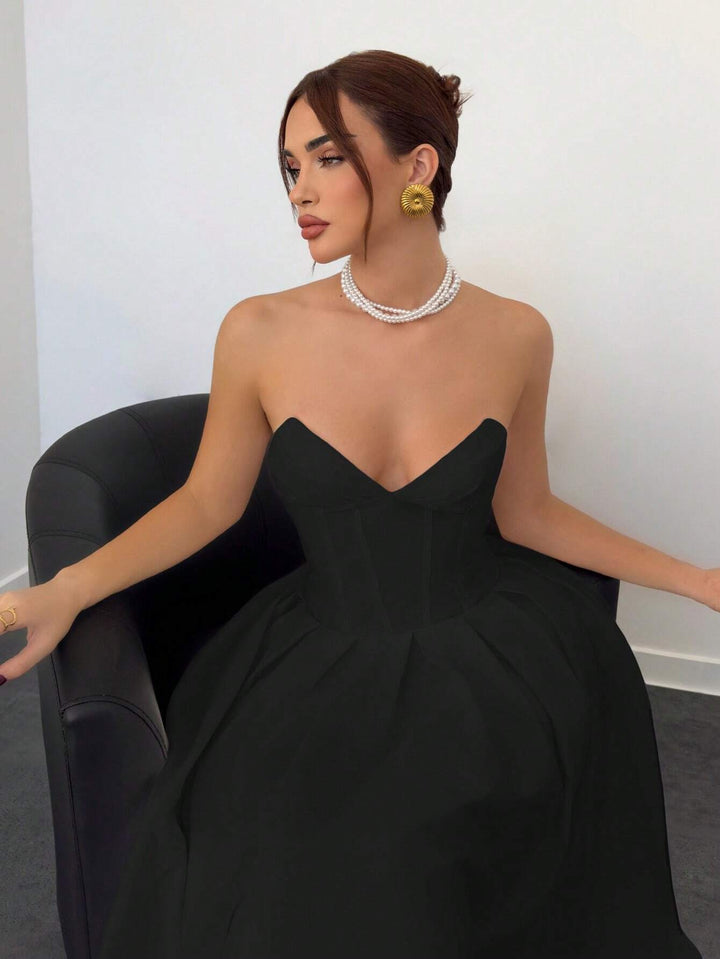 Rochie midi SHEIN, negru