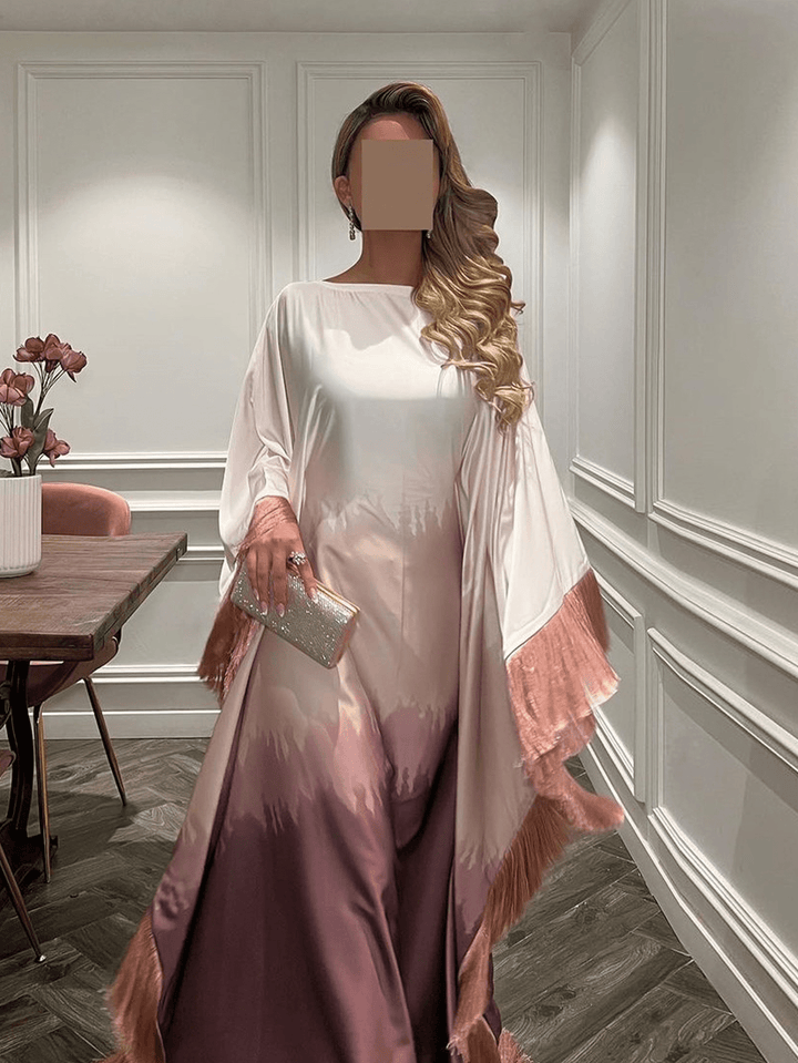 Set caftan și jalabiya SHEIN, roșu