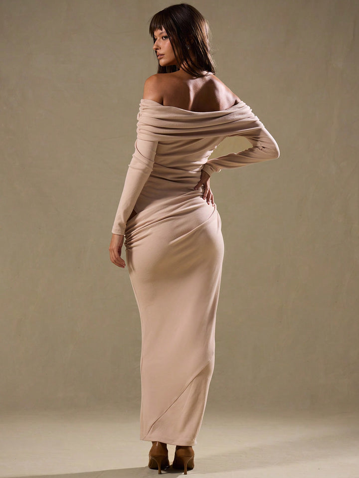 Rochie maxi SHEIN, maro