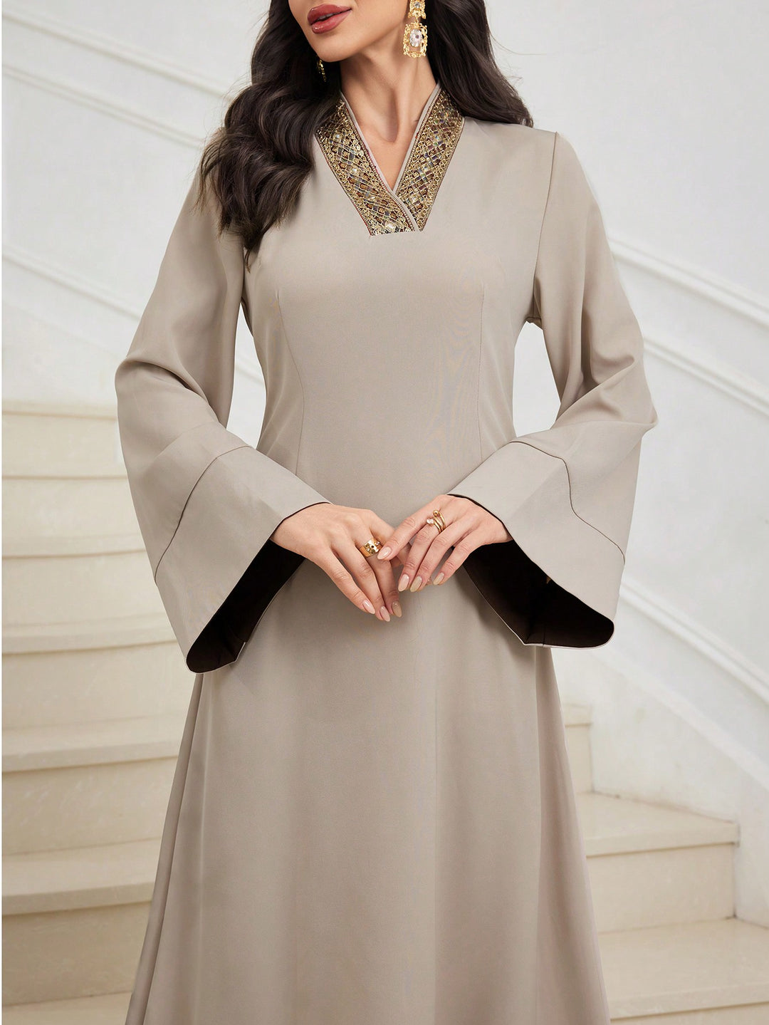 Rochie SHEIN, kaki