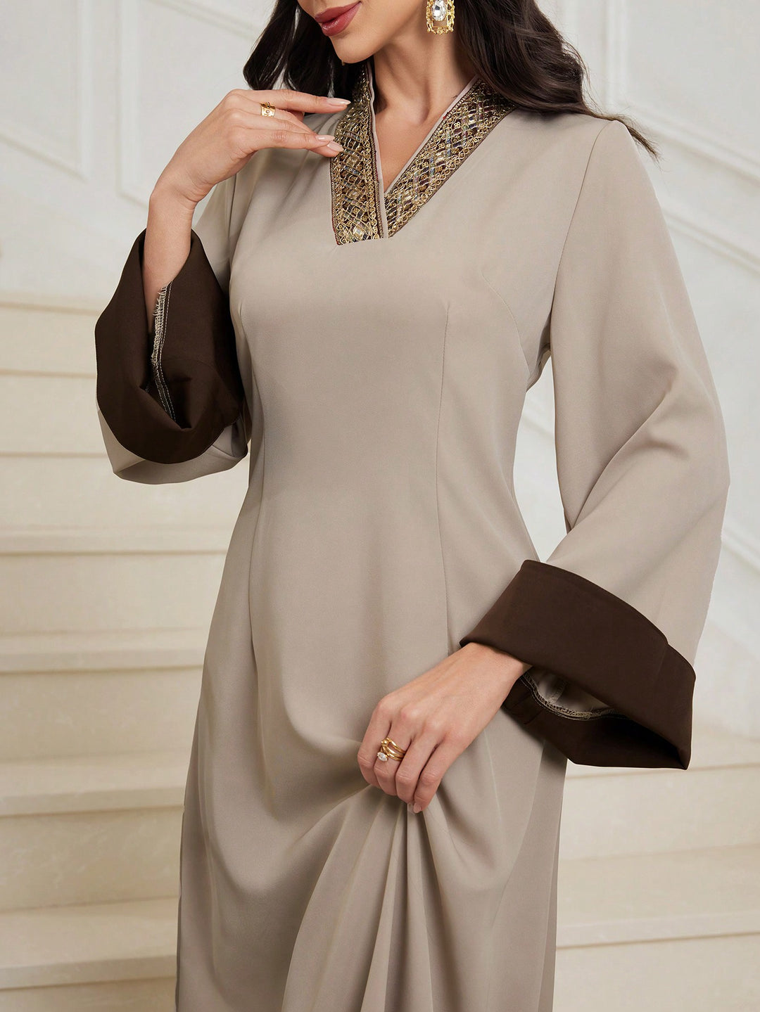 Rochie SHEIN, kaki