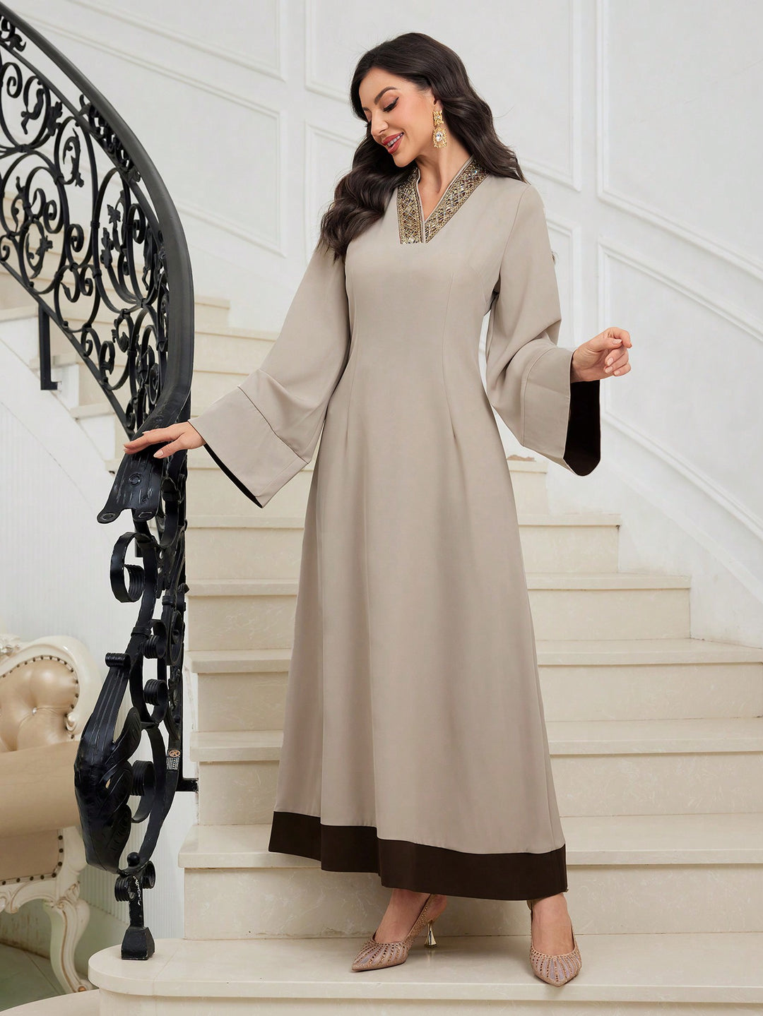 Rochie SHEIN, kaki