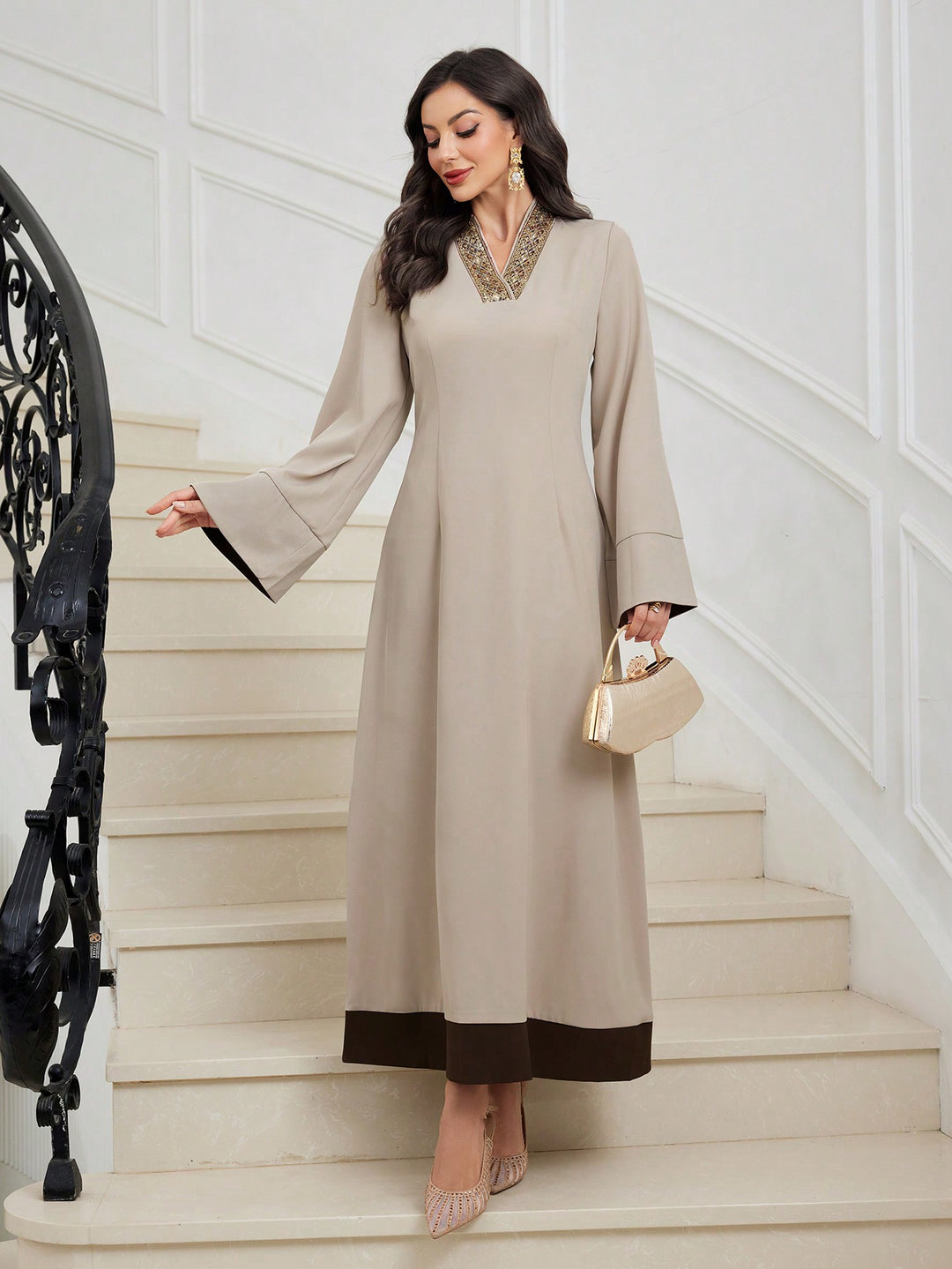 Rochie SHEIN, kaki