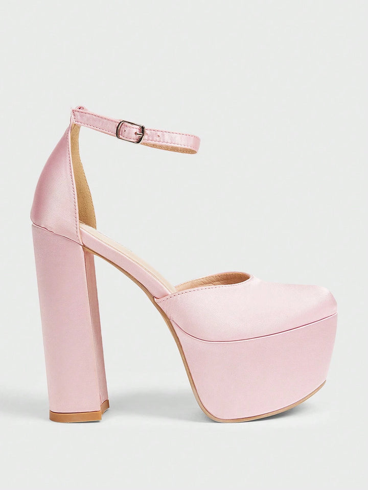 Pantofi cu toc SHEIN, roz