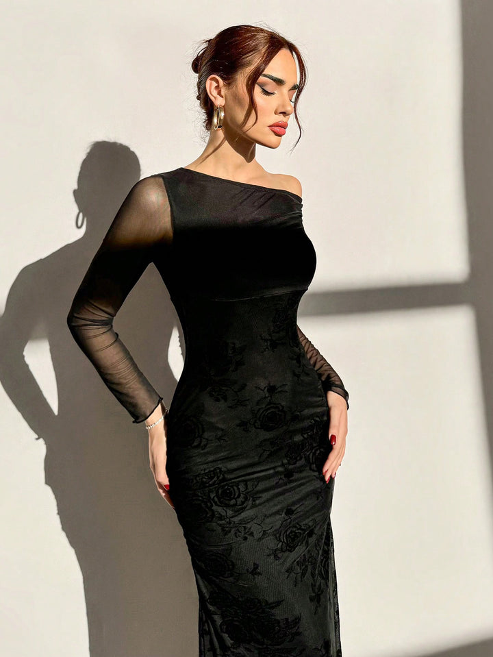 Rochie maxi SHEIN, negru