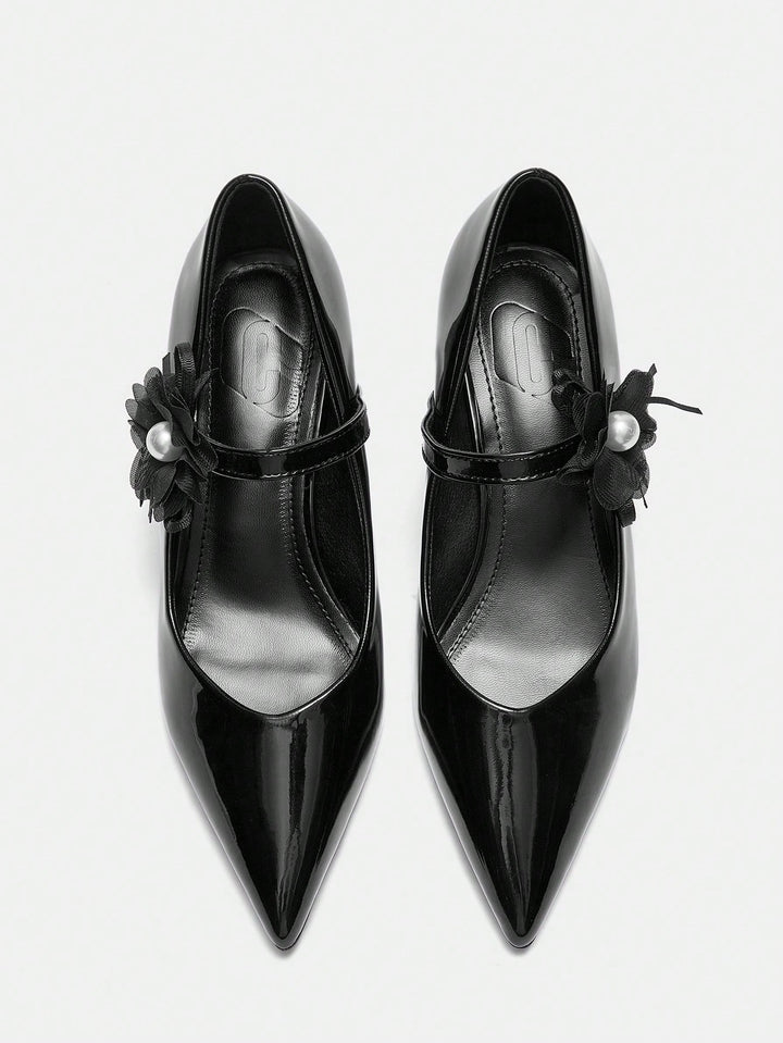 Pantofi cu toc SHEIN, negru