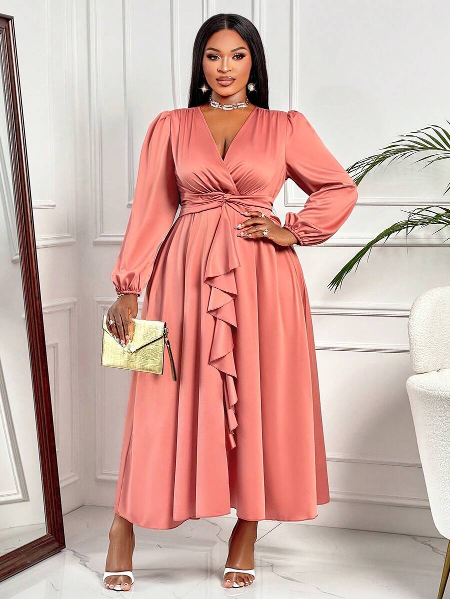 Rochie maxi SHEIN, roz praf