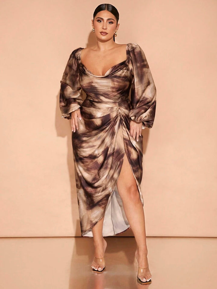 Rochie midi SHEIN, mix culori