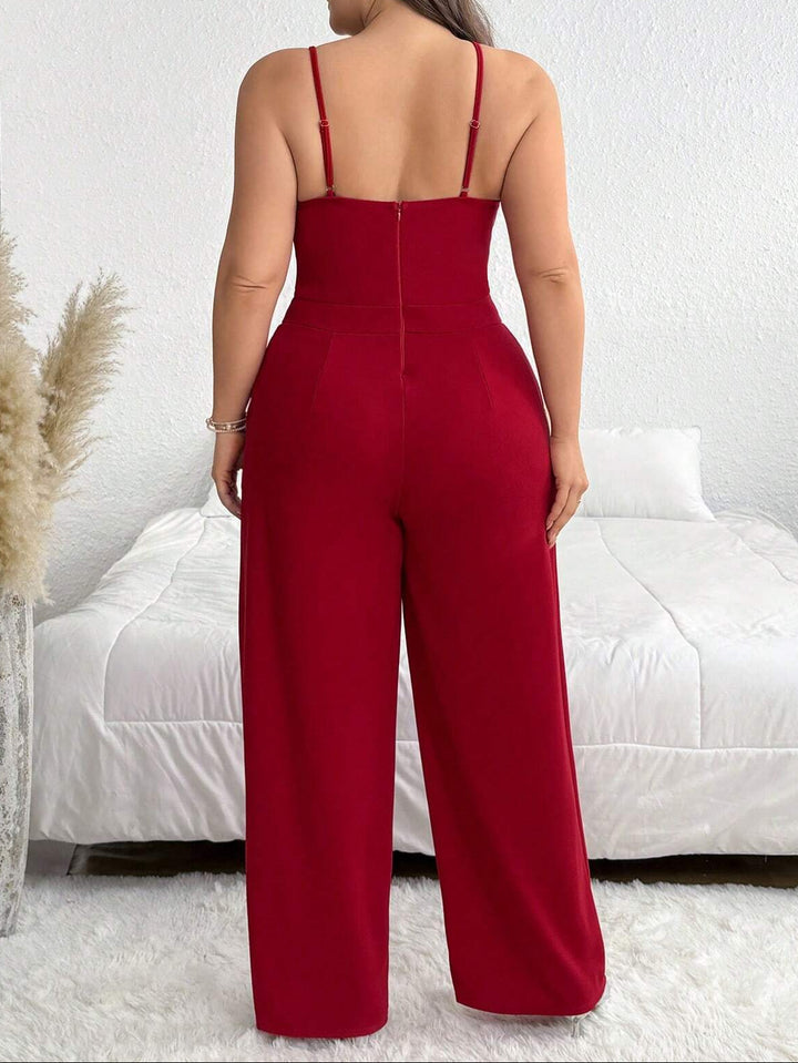 SHEIN hosszú overall, piros