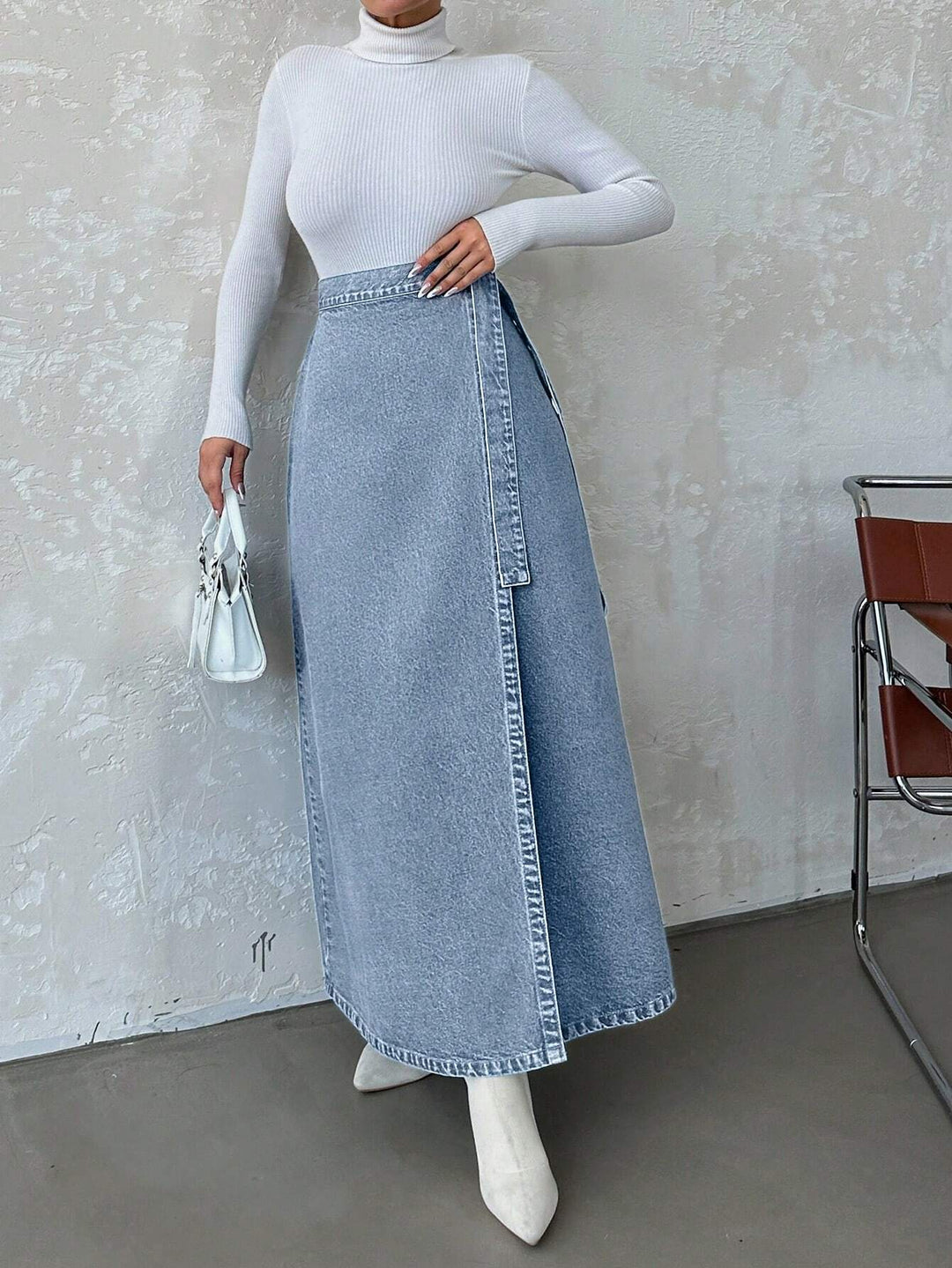 SHEIN Farmer Szoknya, Kék