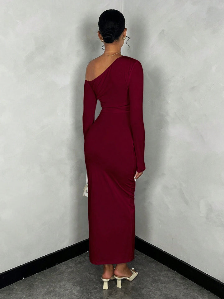 Rochie maxi SHEIN, vișiniu
