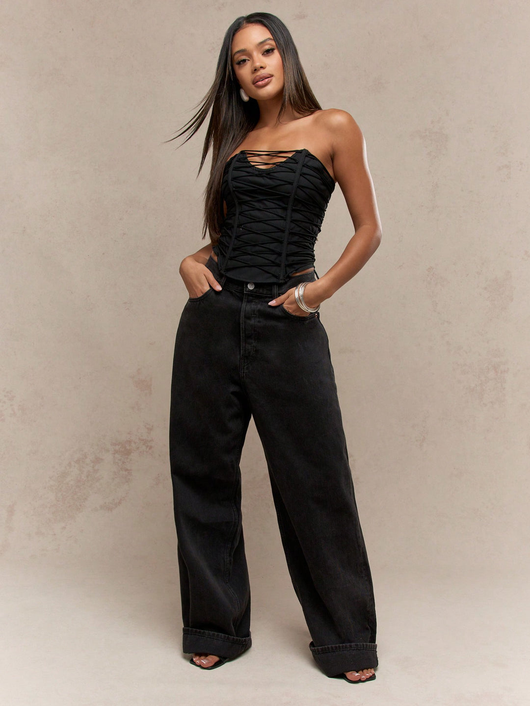 Top SHEIN, negru