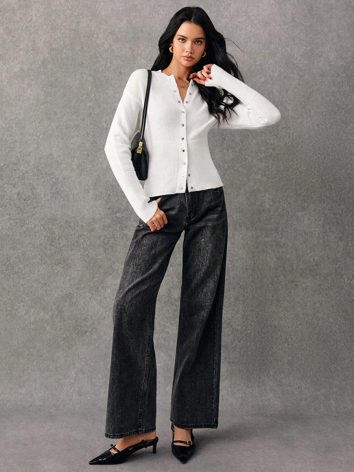 Cardigan SHEIN, alb