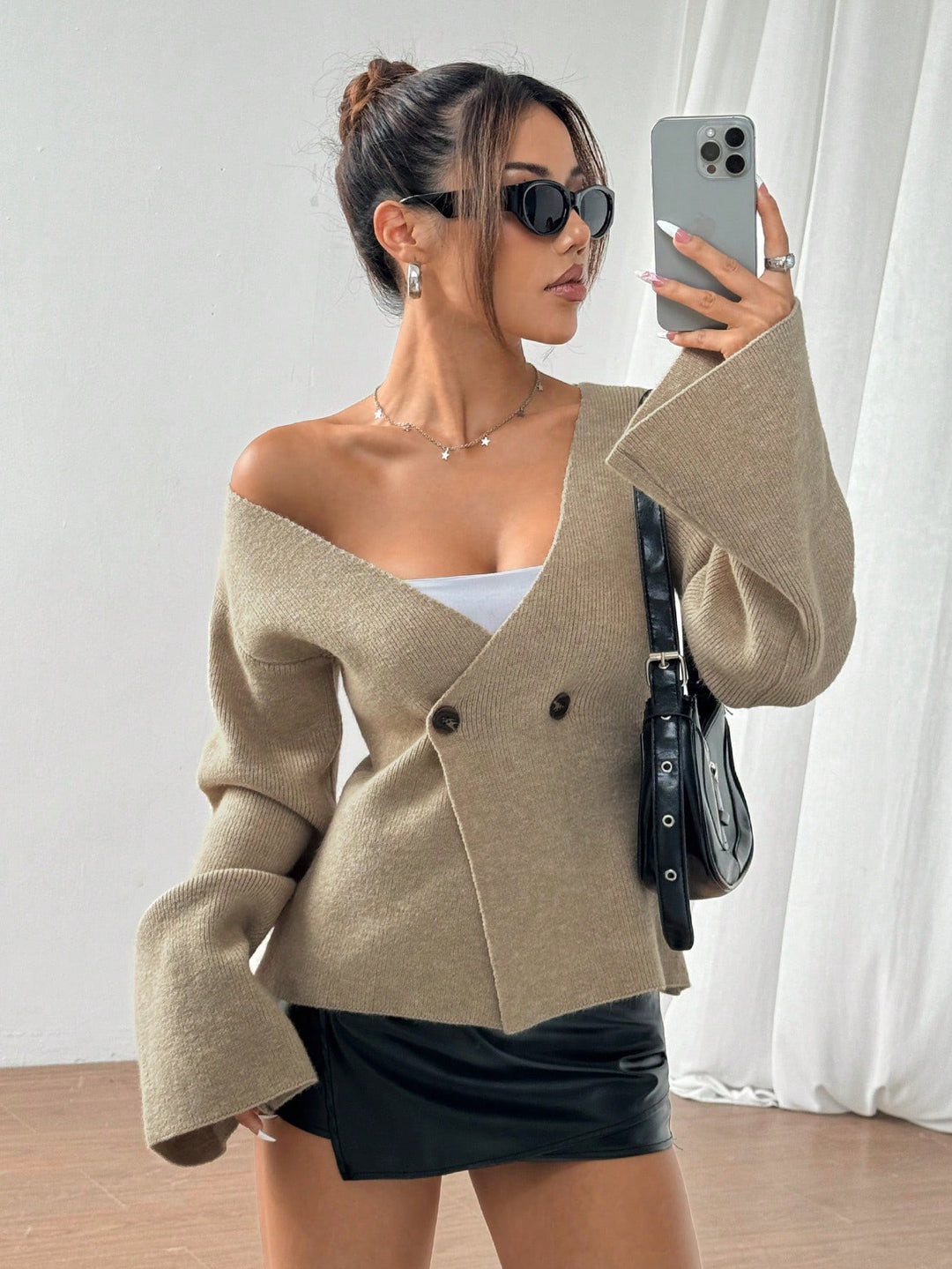Cardigan SHEIN, bej