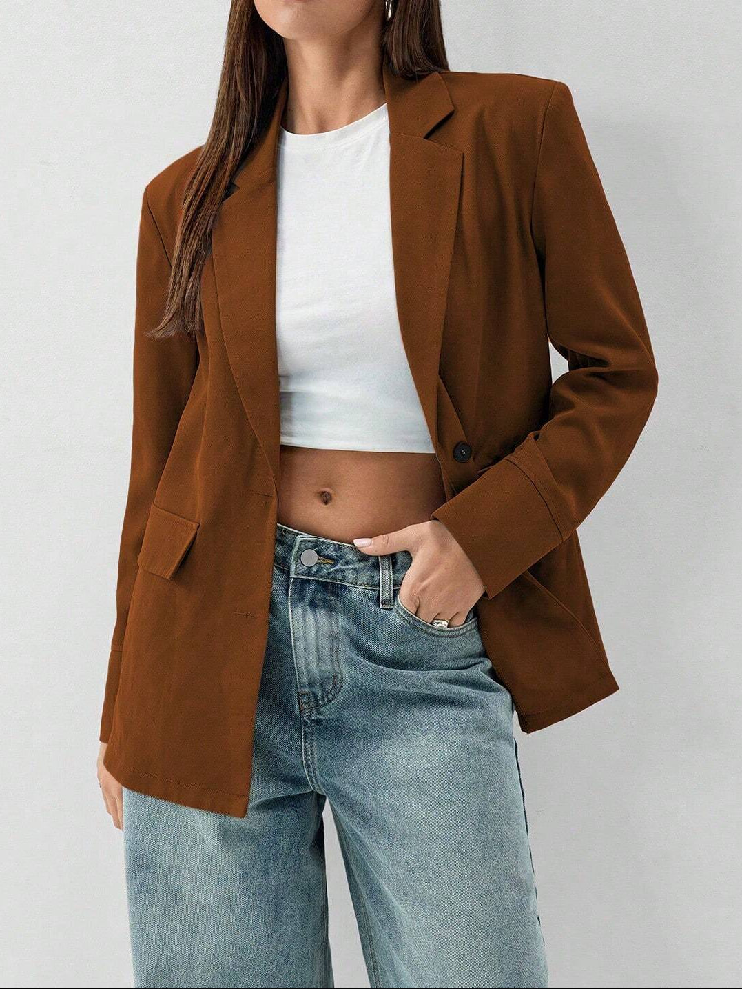 Brown SHEIN blazer