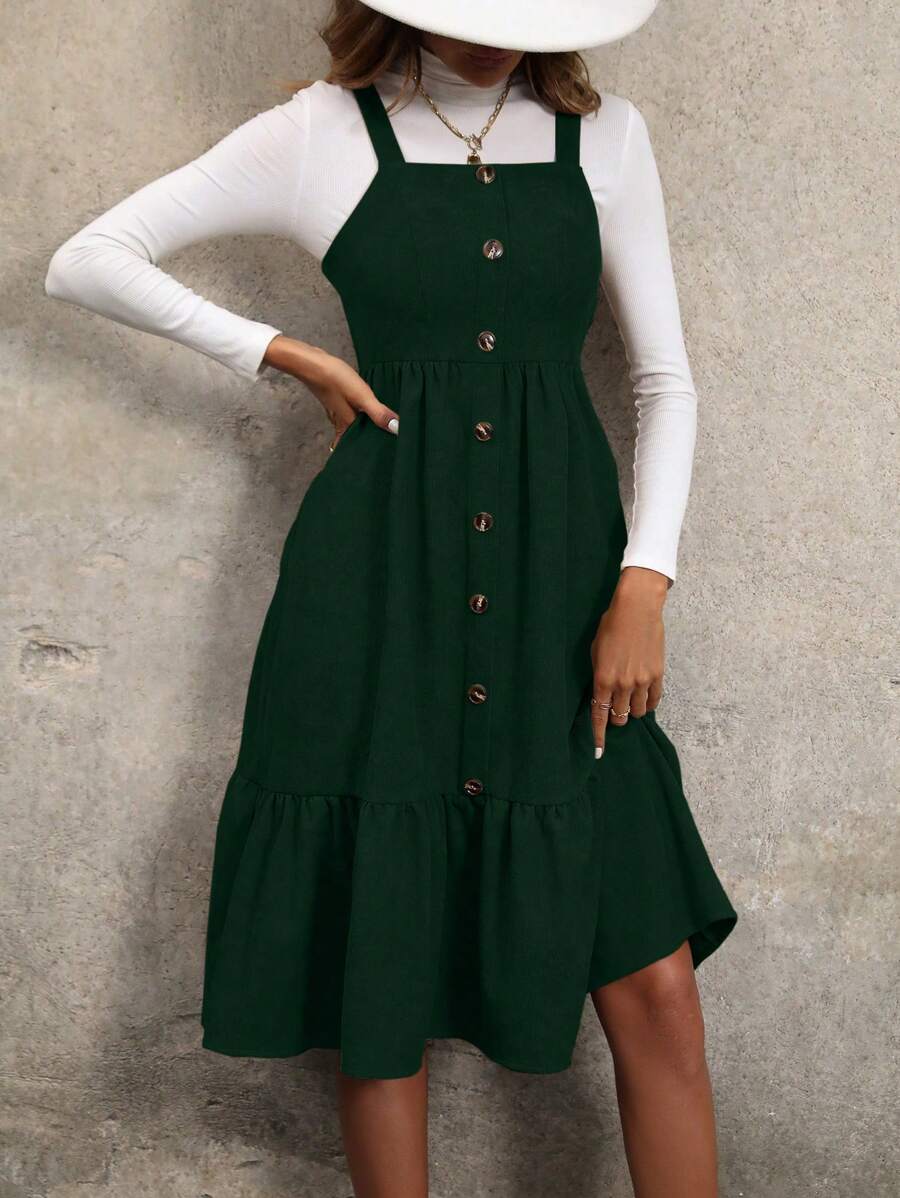 Rochie midi SHEIN, verde