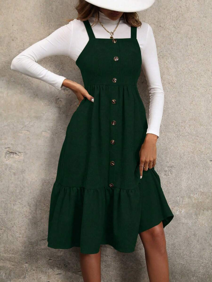 Rochie midi SHEIN, verde