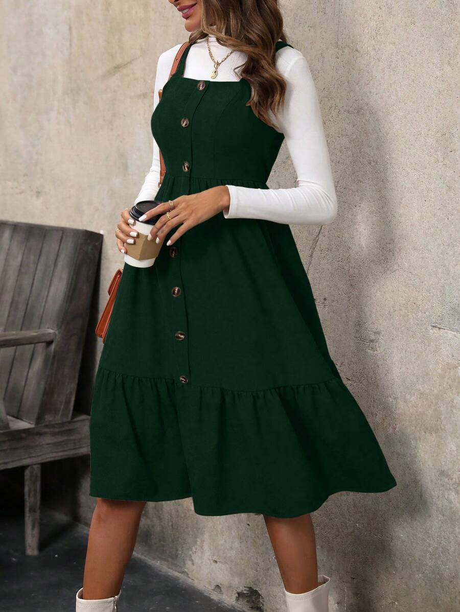 Rochie midi SHEIN, verde