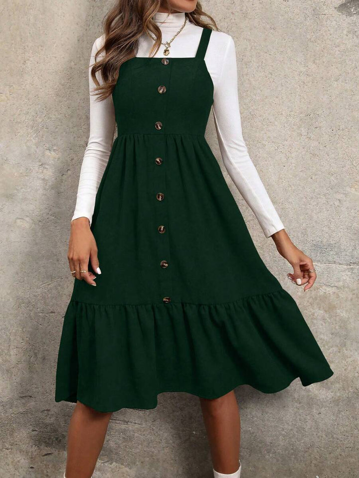 Rochie midi SHEIN, verde