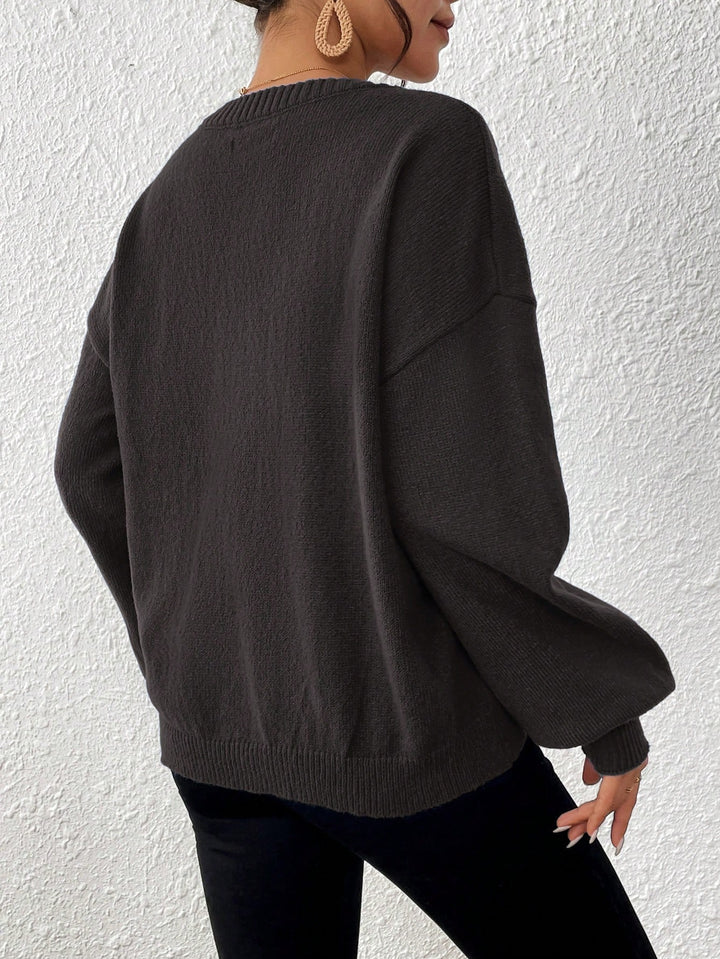 Pulover SHEIN, maro