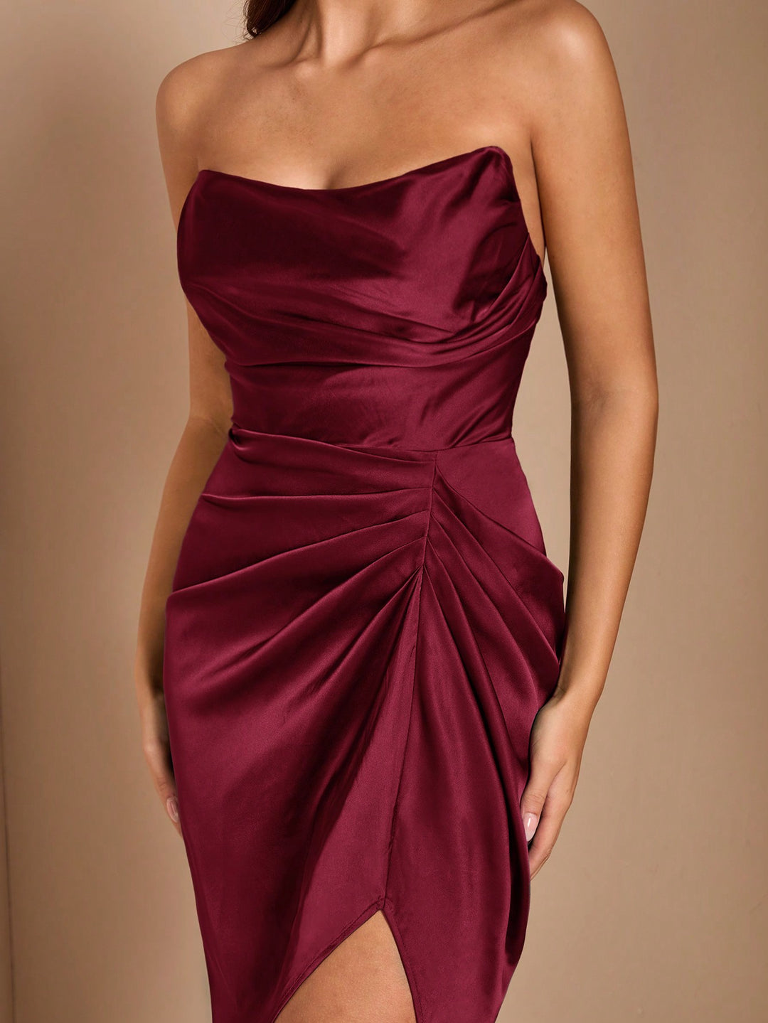 Rochie midi SHEIN, vișiniu