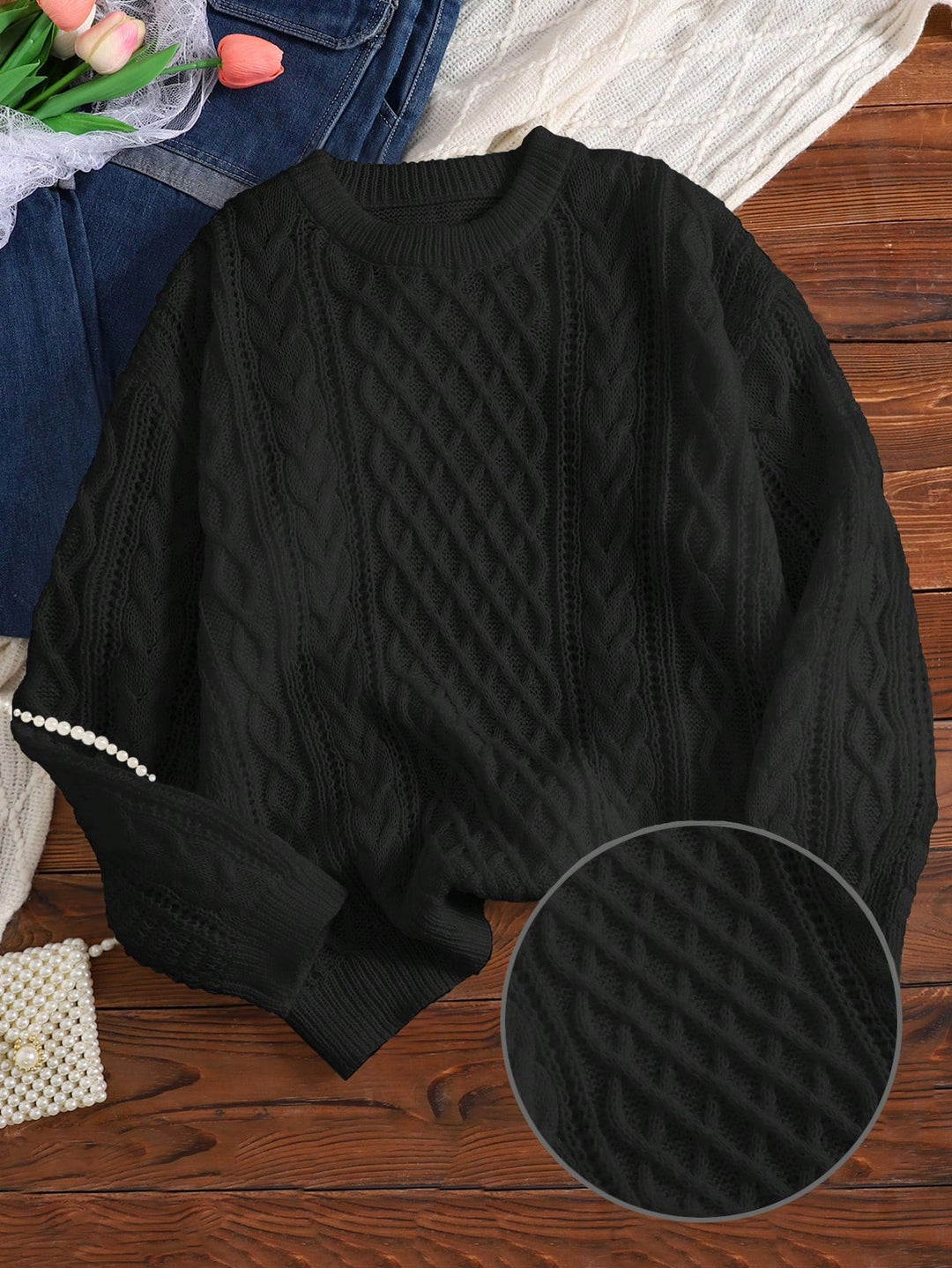 Pulover SHEIN, negru