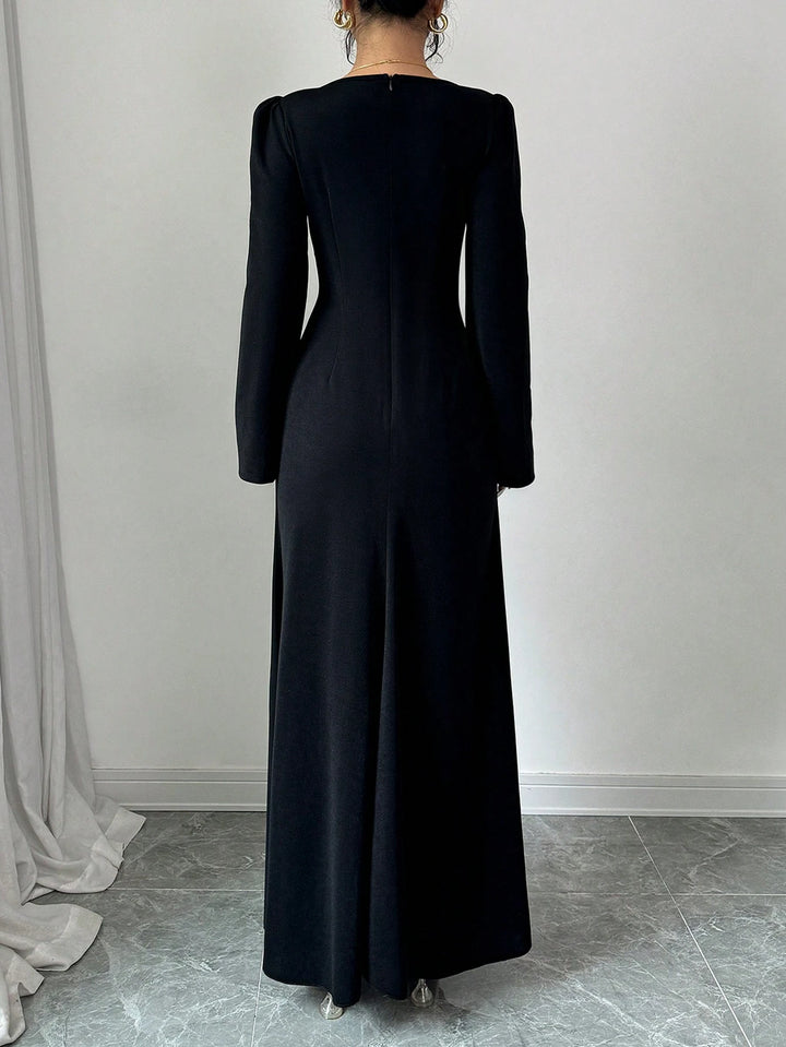 Shein maxi ruha, fekete