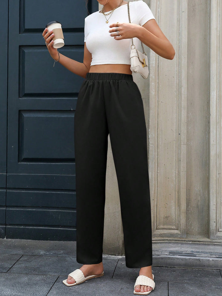Pantaloni SHEIN, negru