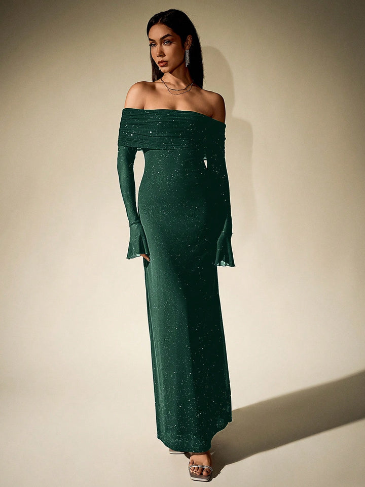 Rochie maxi SHEIN, verde
