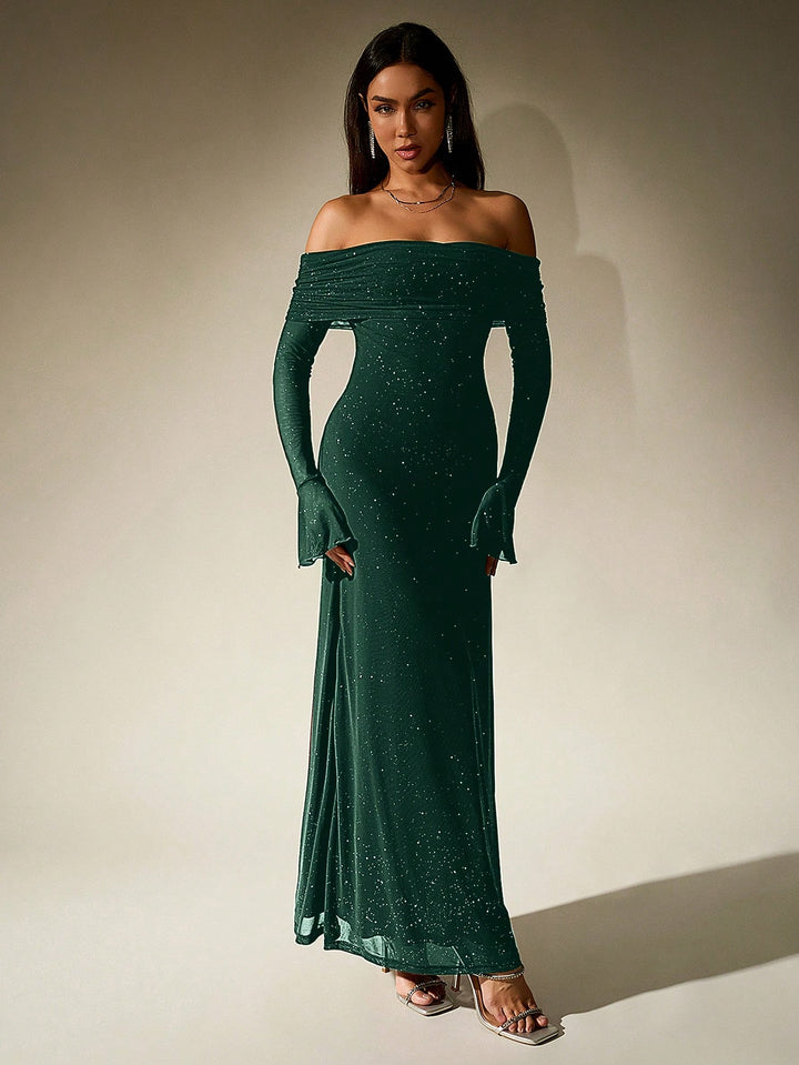 Rochie maxi SHEIN, verde