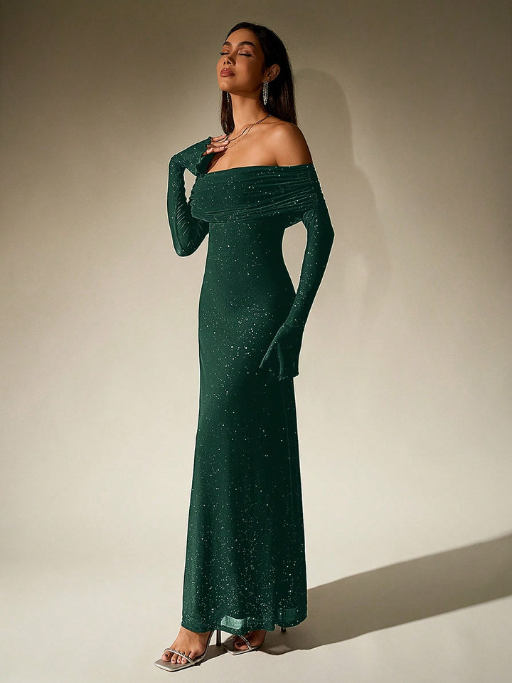 Rochie maxi SHEIN, verde