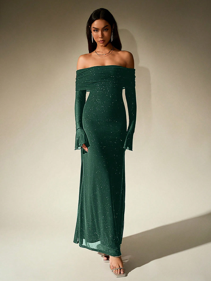 Rochie maxi SHEIN, verde