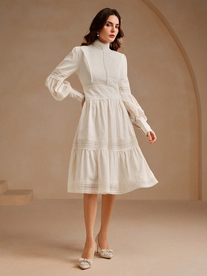 Rochie midi SHEIN, alb