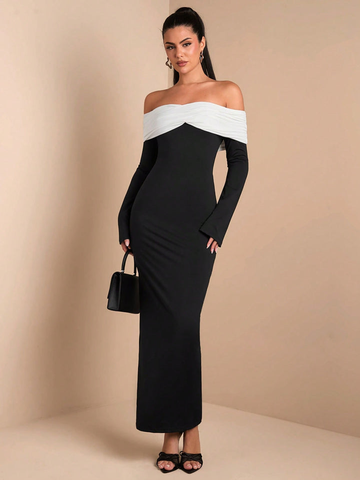 Rochie maxi SHEIN, mix culori