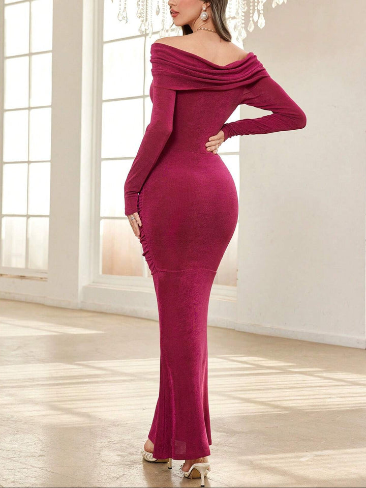 Shein maxi ruha, lila