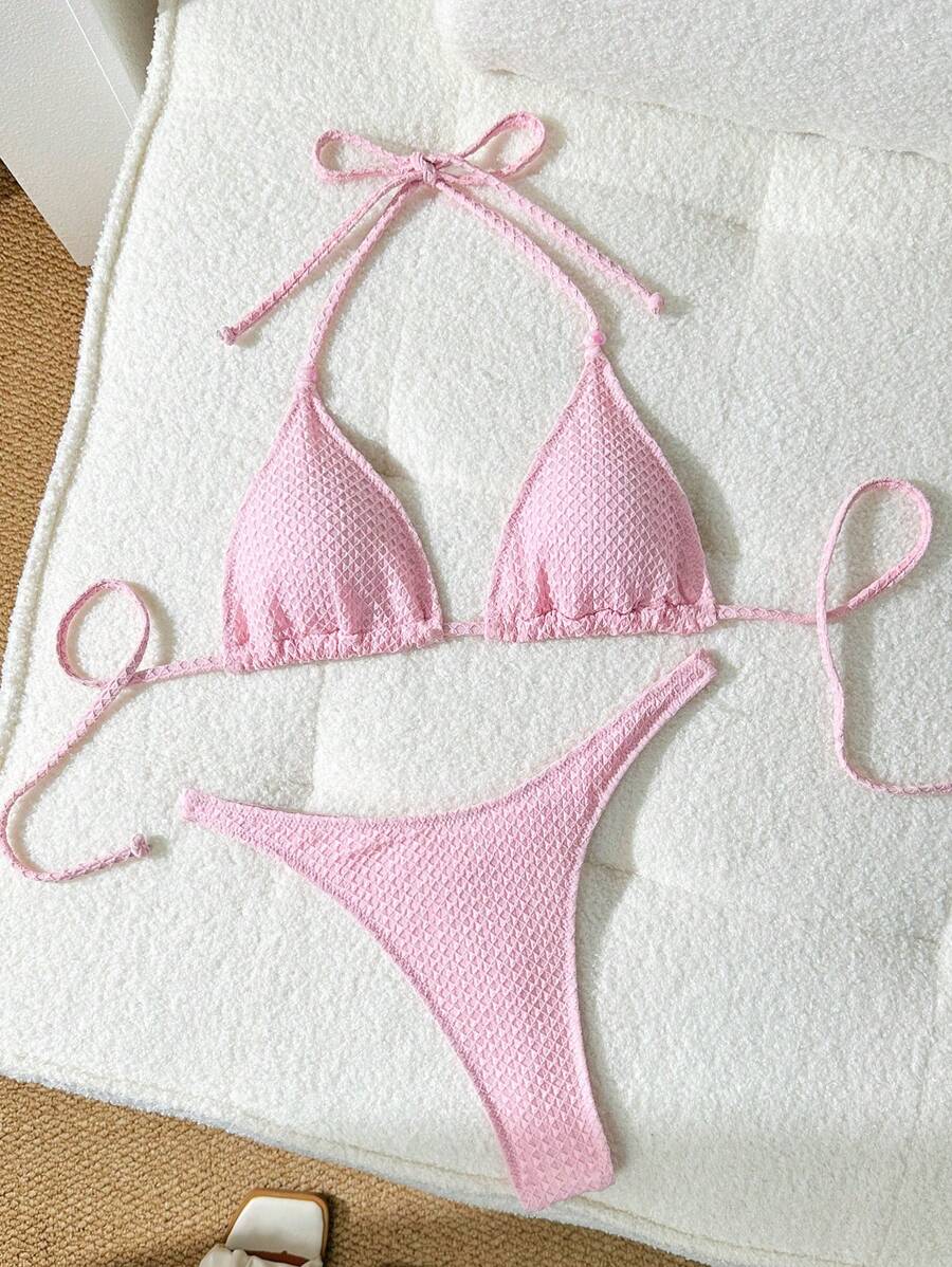 Costum de baie SHEIN, roz