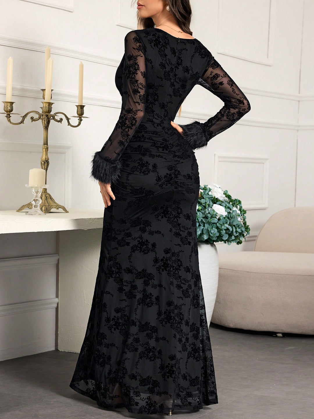 Rochie maxi SHEIN, negru