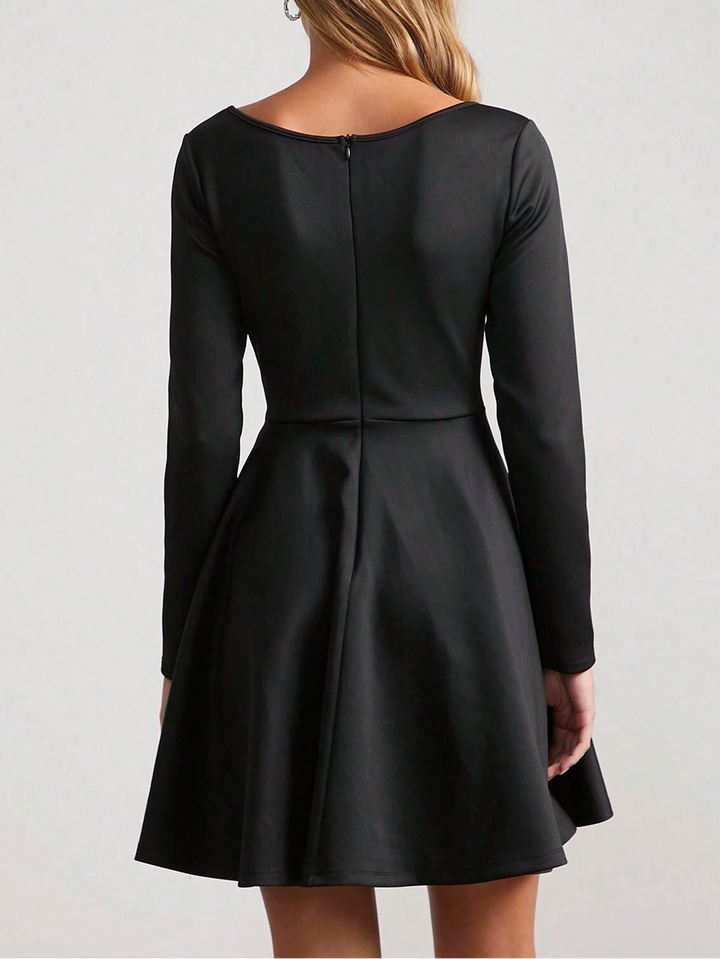 Shein mini ruha, fekete