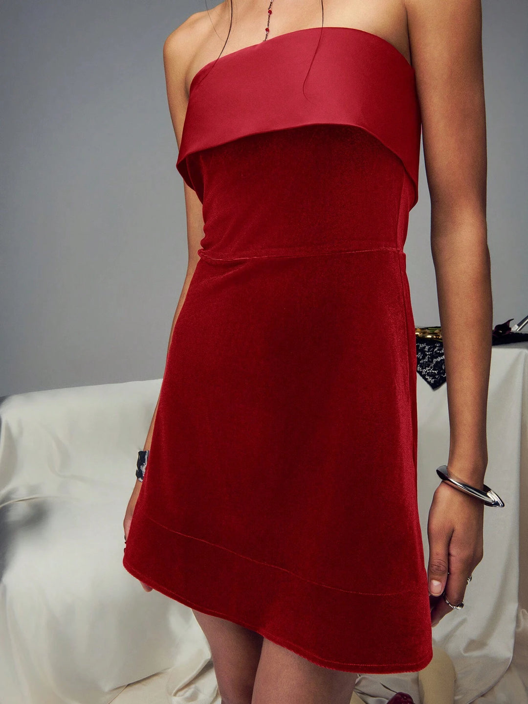 SHEIN mini ruha, piros