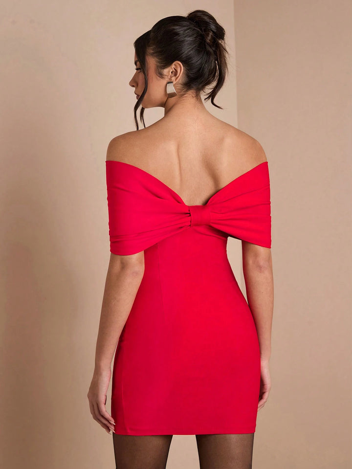 SHEIN mini ruha, piros