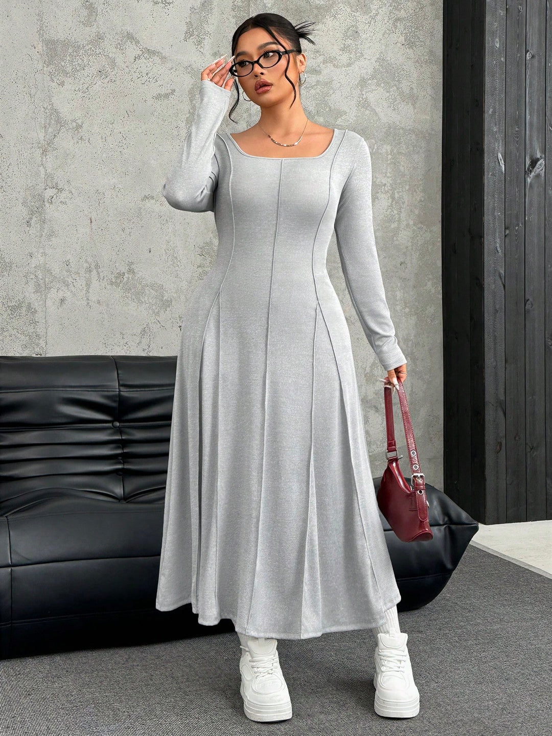 Rochie SHEIN, gri