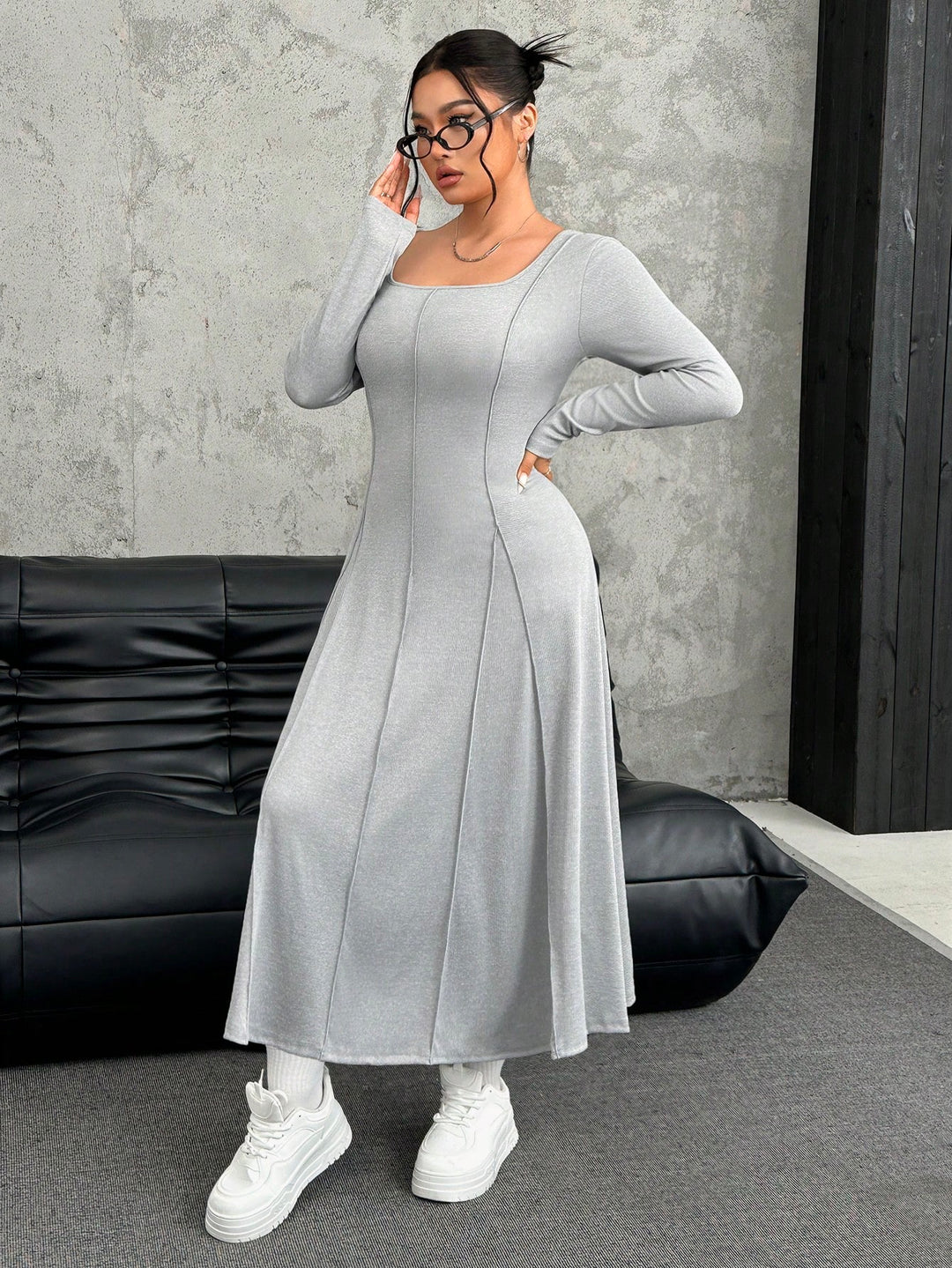 Rochie SHEIN, gri