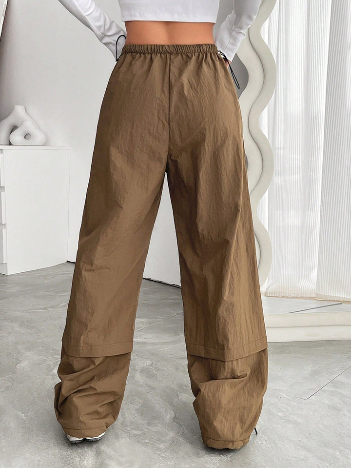Pantaloni SHEIN, maro