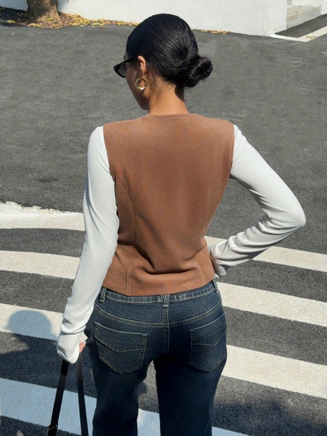 SHEIN mellény, barna