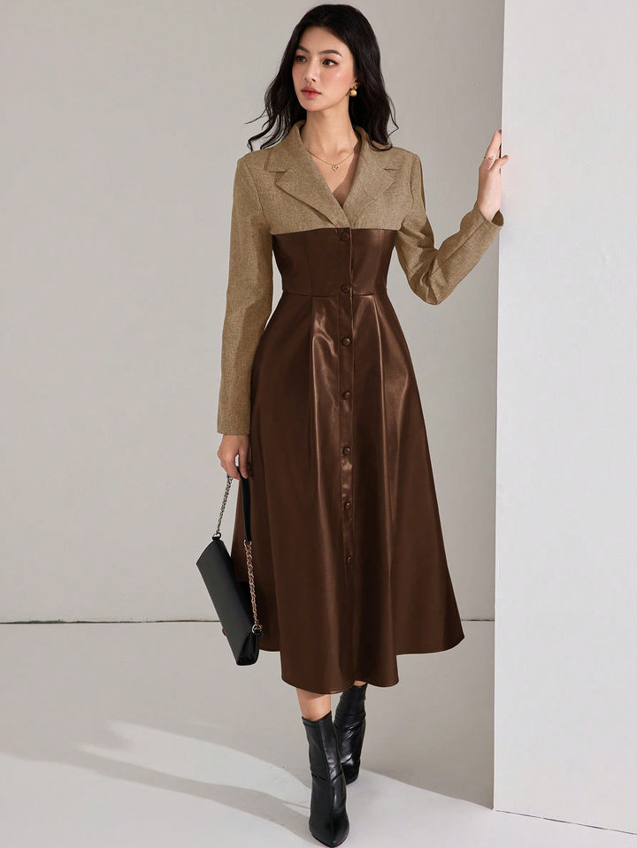 Rochie maxi SHEIN, maro