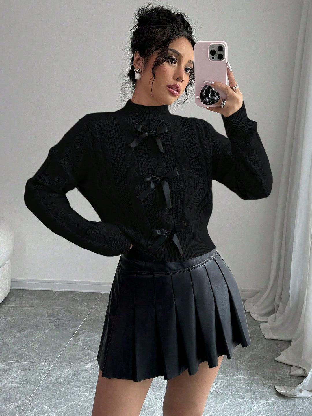 Pulover SHEIN, negru