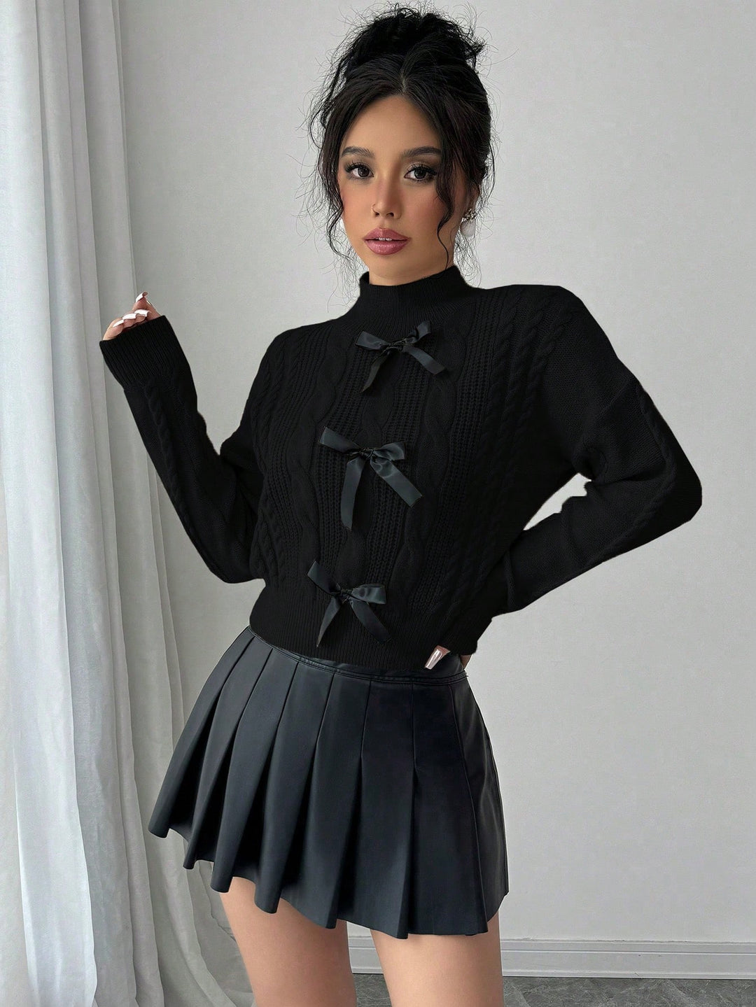 Pulover SHEIN, negru